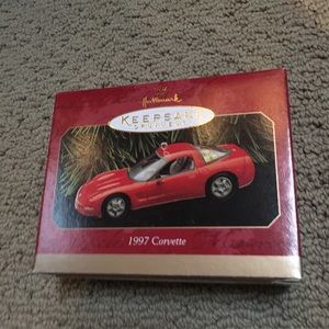 1997 Hallmark Red Corvette car ornament